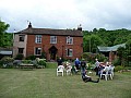On the lawn at Tim Camerons house