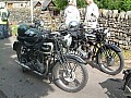 Two prewar Triumphs - the rear one being a Val Page designed Vertical twin