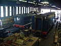 NYM steam railway sheds - Sir Nigel Gresley on the right