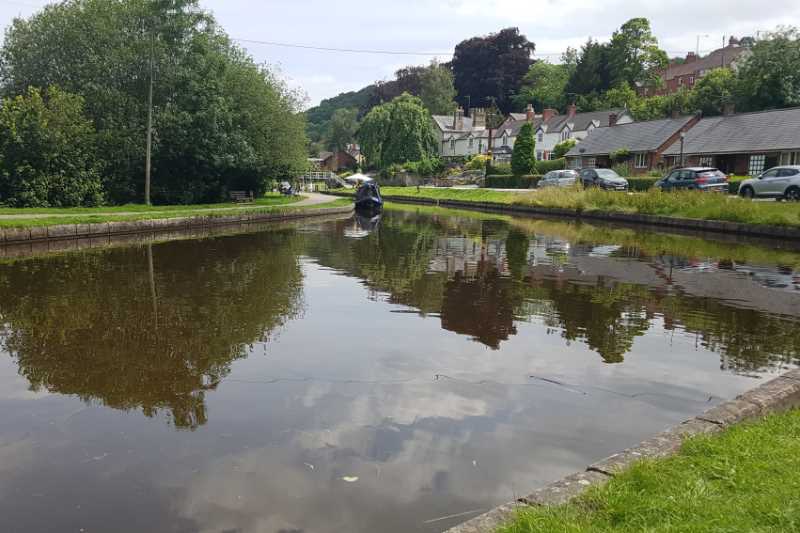 The Llangollen branch of the Grand Union canal