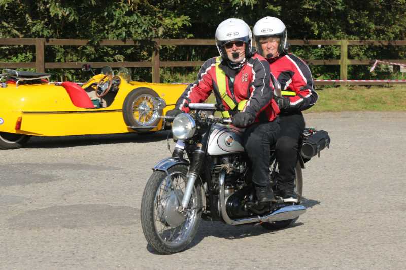 Stuart & Lesley on their Norton