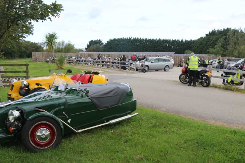 The car park at St Kew coffee stop