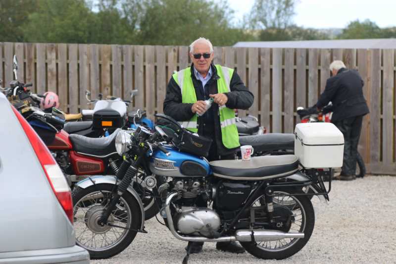 John rode his Tiger90 today