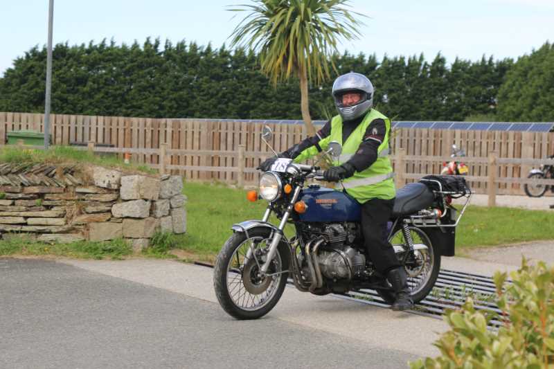 Our Rob leading the bikes away