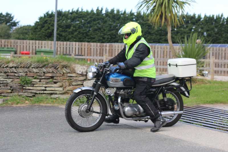 John brought up the rear for the bikes