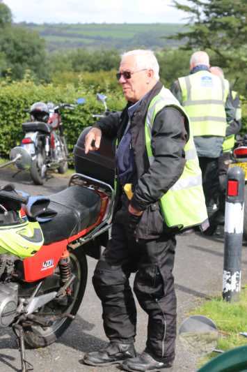 John deep in conversation at the Withiel village hall