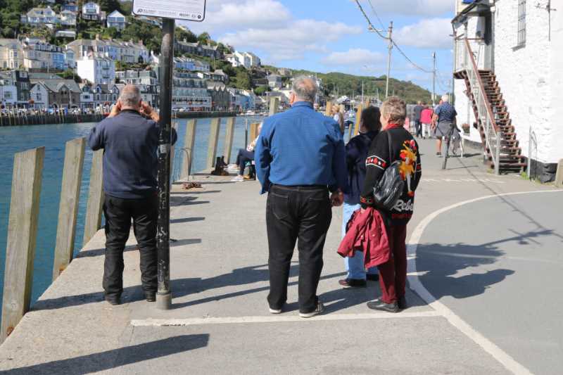 Rob taking the next photo of the harbour river