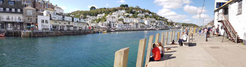 Rob's panoramic view of the Looe river