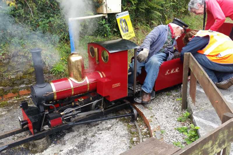 Peter had his engine in steam