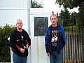 Doug and Jimmy at one of the course memorials