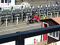 Alec Whitwell gets a push after refuelling - Honda CB560cc