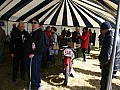 The display tent with one of Sammy Millers bikes