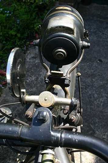 Drivers view of the headlamp
