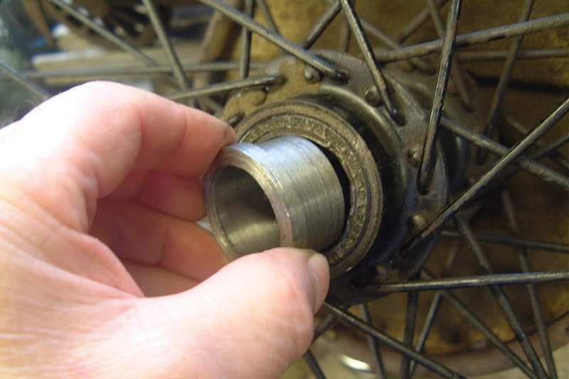 Checking the fit of the dummy spigot