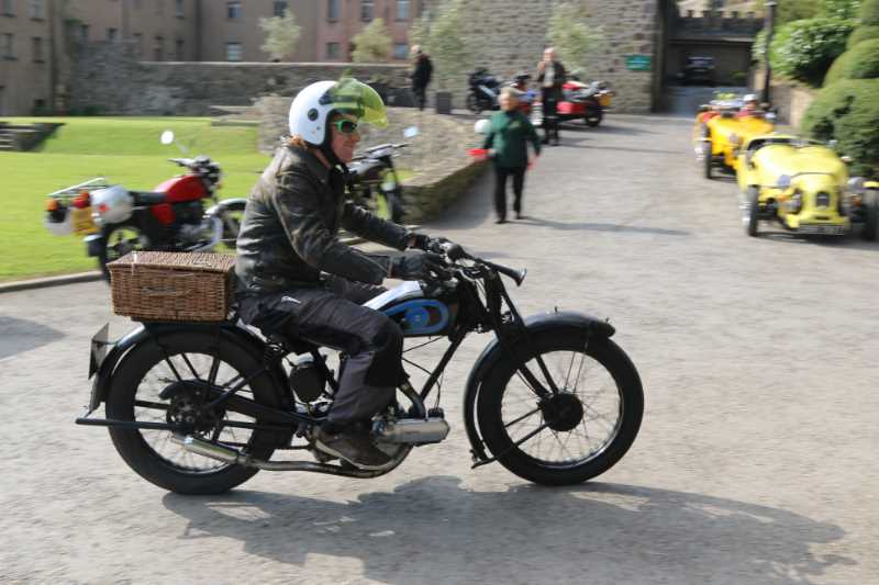 Dave Hammersley on a 1927 Triumph model N