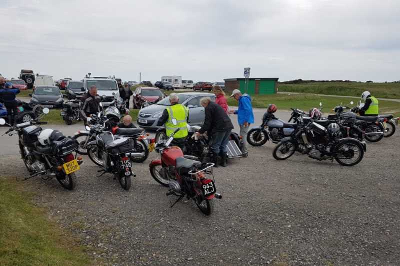 Bikes at Flamborough lighthouse