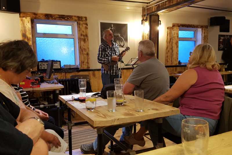 Bruce entertains.