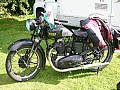 A rare pre-war single cylinder Triumph flying the flag