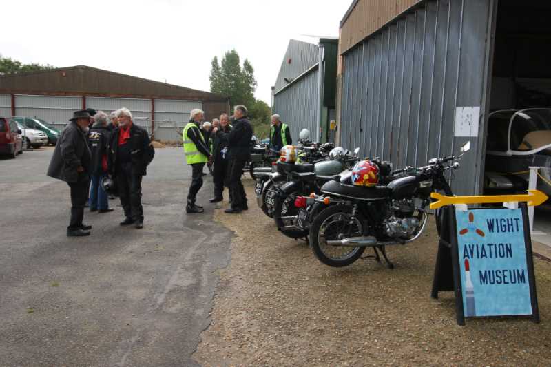Outside the Wight aviation museum