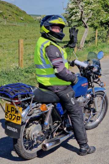 Rob on his Honda 400/4