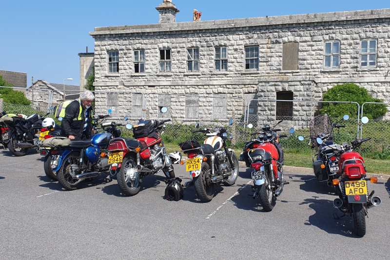 Parked up outside the old Portland Prison