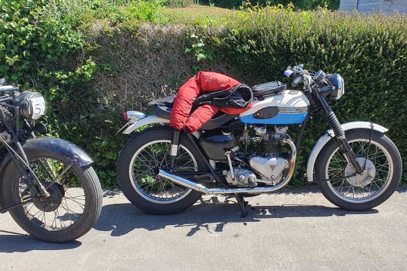 nice Triumph at Rod and Carols