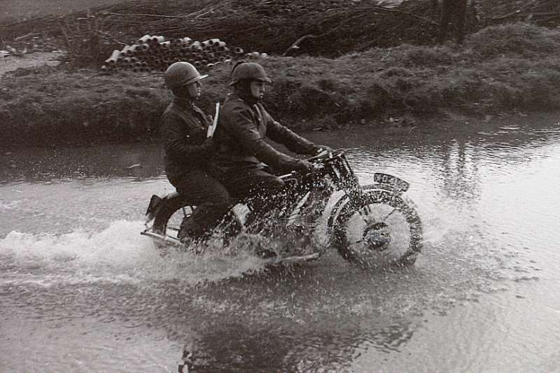 Bill and Val Newton on a Scott
